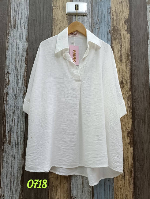 Women Casual Collar V-Neckline Tops